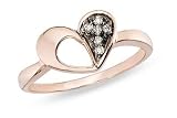 Chocolate Diamond 14K Pink Gold Ring