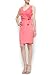 Mango Women's Cocktail Draped Dress, 4, Papaya