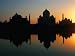 17th Century Taj Mahal Reflected in Yanuna River, Agra, Uttar Pradesh, India Photogra...