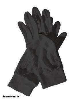 100% Pure Silk gloves Thermal Layer Liner gloves Inner Gloves Skiing gloves (Medium Size 8.5-9.5) by Jasmine Silk