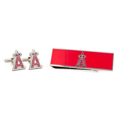 Los Angeles Angels Cufflinks and Money Clip Gift Set