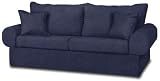 Fairview Royal faux suede Monroe Sofa