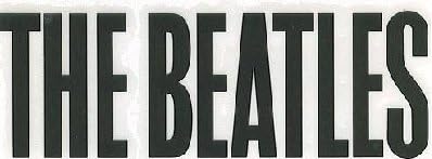 The Beatles `62 Logo Upper Case Rub-on Sticker