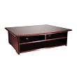 Printer Stand, Wood, Cord Organizer/Hub Compatible, Mahogany