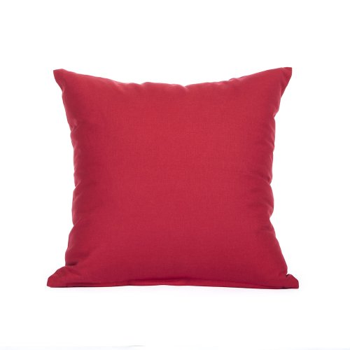 20 X 20 Solid Red Accent Throw Pillow Cover Inexpensive
