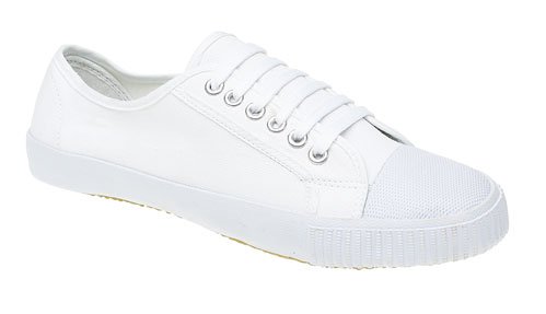 Mens Old School White Classic Toe Cap plimsolls.Pumps. (UK 6/EU 39)