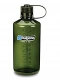 Nalgene Wide Mouth 32 Ounce Lexan Water Bottle, moss green