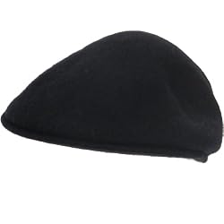 100% WOOL KNIT IVY DRIVER GOLF CABBIE CAP HAT * Black - Small/Medium