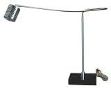 Contemporary Aluminum Finish Marble Base Table Desk Lamp