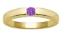 10k Yellow Gold Amethyst Ring, Size 6