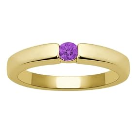 10k Yellow Gold Amethyst Ring by Amazon.com Collection