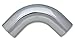 Vibrant Performance 2117 6061 Aluminum 90 Degree Bend 1 in. OD Polished 6061 Aluminum 90 Degree Bend