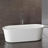 Hudson Reed Freistehende Badewanne modern oval – Acryl Wanne im modernen Stil