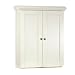 American Bath Factory W2-2024-WH-3-PB Cape Mansion Wall Cabinet in Weathered White With NA Polished