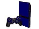 PlayStation 2 Slim (PS2 Slim) Skin - NEW - COBALT BLUE system skins faceplate decal mod