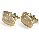 Tiered Edge Rectangle Engraveable Cufflinks