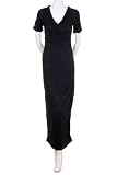 Mustard Seed Button Tab Short Sleeves Weaved Band Collar Asymmetrical Maxi Long Dress Charcoal