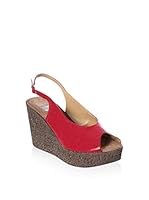 JULIE JULIE Sandalias de cuña (Rojo)
