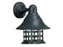 Kenroy Home 80601BRZ Gridline One-Light Large Wall Lantern with Gridline Linear Open Cage, Bronze Finish