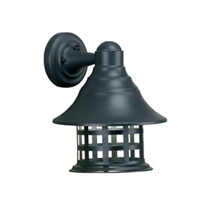 Kenroy Home 80601BRZ Gridline One-Light Large Wall Lantern with Gridline Linear Open Cage,... by Kenroy Home