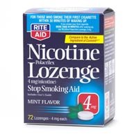 Rite Aid Stop Smoking Aid, Nicotine Lozenges, 4 mg, Mint Flavor 72 ea