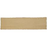 1 X Burlap Natural Cotton Fringed Table Runner 13x36"