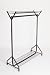 Kitchen & Housewares : Heavy Duty Hanging Rail for clothes 4ft Long x 5ft High Supplied with a Top and Bottom Storage Shelf for Shoe, Bag, Boxes - SUPERIOR QUALITY GARMENT RAIL FOR HOMES FLATS & SHOPS