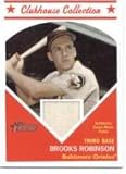2008 Topps Heritage High Numbers Clubhouse Collection #HCC-BR Brooks Robinson - Baltimore Orioles (Authentic Piece of Game Used Jersey) (Baseball Cards)