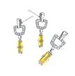 Sterling Silver Rhodium Plated Set - Necklace and Earrings