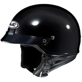 HJC CS-2N BLACK MOTORCYCLE Open-Face-Helmet