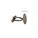 20pcs/lot Cufflinks Base with 16mm Blank Pad,Cufflinks for Men (Antique Bronze)