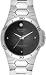 Mns Dress w/SS Brclt Blk Dial w/Diamond Accents