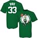 Majestic Boston Celtics #33 Green Larry Bird T-shirt