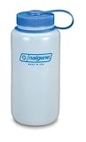 Nalgene 32oz HDPE Narrow-Mouth Loop Top Water Bottles (White)