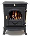 5.5kW CAST IRON WOODBURNING MULTIFUEL STOVE - genuine CE certificate issued in the UK.
