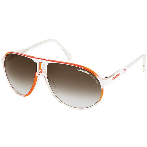 Carrera Champion/C/S Adult Fashion Sunglasses - Color: White Orange Shaded/Gray Shaded
