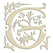 Monogram Embroidered Guest Towel - G - 1 Hand Towel