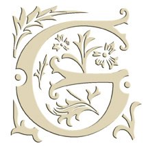 Monogram Embroidered Guest Towel - G - 1 Hand Towel
