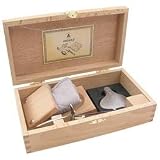 Kitchen Craft LAG268515 Laguiole Oyster Gift Set with Knife, Holder Mitt and Lemon Squeezer, Gift Boxed