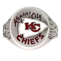 Kansas City Chiefs Pewter Ring, Size 14