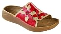 Tatami Slipper ''Florence'' aus Naturleder in garnet/moonlight mit schmalem Fussbett