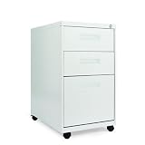 Alera 3-Drawer Mobile Pedestal File, 15-7/8w x28-1/4h x 23-1/4d (Light Gray)