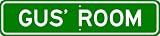 GUS ROOM SIGN - Personalized Gift Boy or Girl, Aluminum
