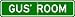 GUS ROOM SIGN - Personalized Gift Boy or Girl, Aluminum