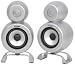 Satellite Speakers, Silver, 40W max