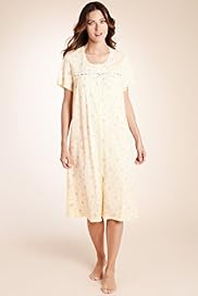 Short Sleeve Floral Knit Nightdress