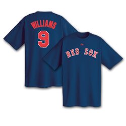 Boston Red Sox Majestic Short Sleeve MLB T-Shirts - Cooperstown Name & Number