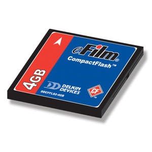 Delkin Devices 4GB CompactFlash Standard 125X with Lifetime Warranty by 