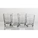 Saturn Deep-Etched Double Old-Fashioned Glasses Set of 4