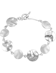 Clevereves Sterling Silver Fashion Link Bracelet